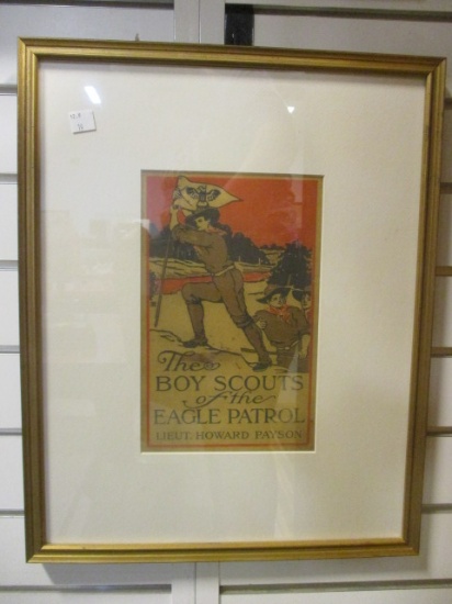 "The Boy Scouts of the Eagle Patrol" Mounted Book Cover