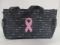 Thirty-One Bag with Pink Embroidered Breast Cancer Ribbon