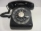 Vintage Bell System Made by Western Electric Black Rotary Dial Desk Phone