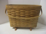 1986 Longaberger Basket with Wood Feet