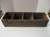 Antique Wood Sectioned Crate