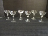 Six Fostoria Alford Cocktail Glasses