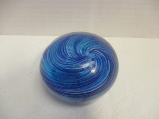 Bittersweet Glass Signed And Dated Art Glass Paperweight