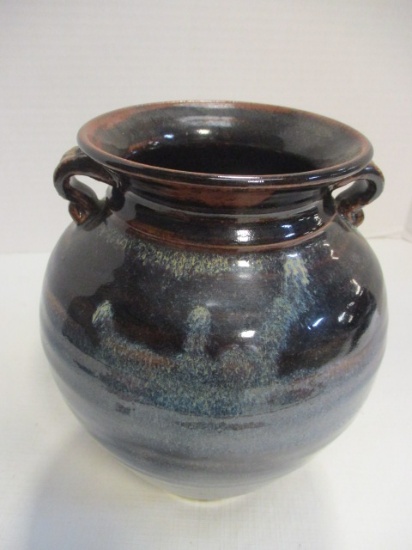 Whynot Pottery Glazed Double Handled Urn