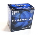NIB 25 Shotshells of Federal Top Gun 20 GA. 2-3/4