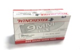 NIB 200rds. of Winchester 9mm Luger 115gr. FMJ Brass Ammunition
