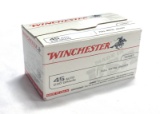 NIB 100rds. of Winchester .45 AUTO 230gr. FMJ Brass Ammunition