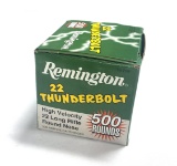 NIB 500rds. of Remington 22 Thunderbolt .22 LR 40gr. High Velocity RN Ammunition