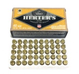 NIB 50rds. of Herter's .40 S&W 180gr. FMJ Brass Ammunition