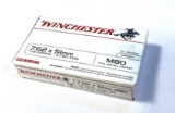 NIB 20rds. of Winchester 7.62x51mm (.308 WIN) M80 149gr. FMJ Ammunition