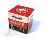 NIB 250rds. of Aguila .22 LR Super Extra 38gr. Hollow Point Ammunition