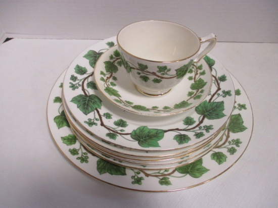 Eight Pieces of Crown Staffordshire Ivory Bone China