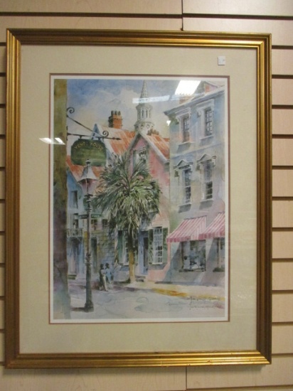 Signed and Numbered "Queen Street, Charleston SC" Print