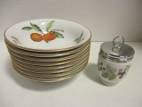 Royal Worcester Evesham Bowls and Egg Coddler