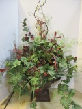 Large Artificial Arrangement in Pedestal Urn Planter