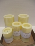 Five New Pottery Barn LED Pillar Candles