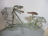 Metal Yard Art Bicycle Planter