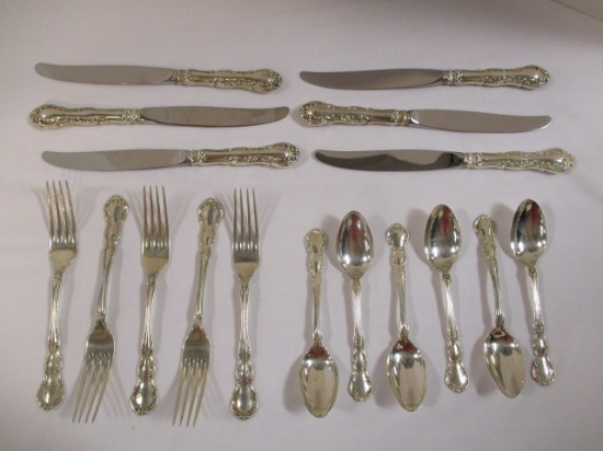 17 Pieces Wallace Irving Sterling Flatware