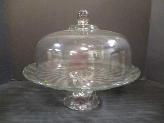 Dessert Stand with Glass Dome