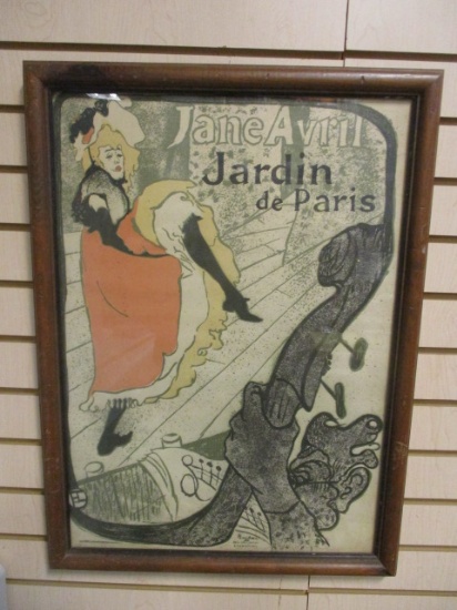 Jane Avril Jardin de Paris Framed Art Print