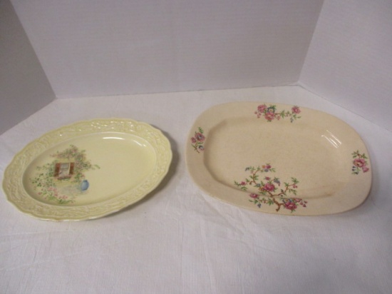 Two Decorative Serving Platters