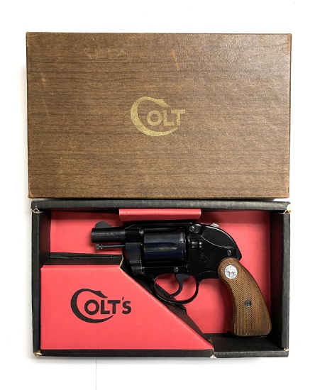 NIB 1972 Colt Cobra with Shroud .38 Special 2” Blue Revolver