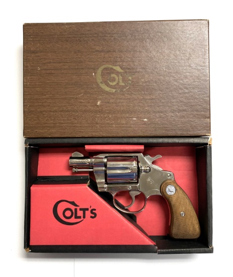 NIB 1972 Colt Cobra .38 Special 2” Nickel Revolver