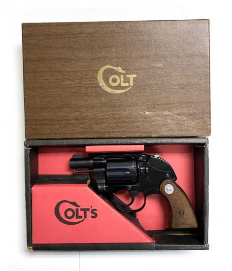 LNIB 1970 Colt Agent with Shroud .38 Special 2” Blue Revolver