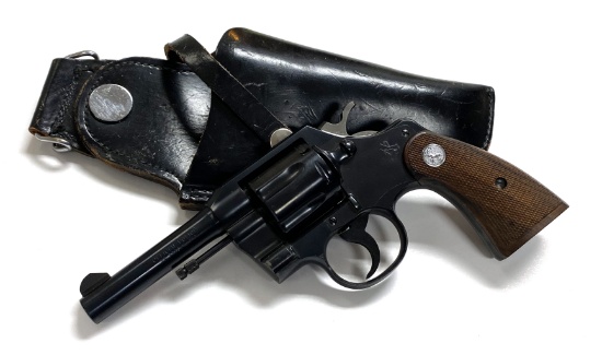 Like New 1962 Colt Official Police Model .38 Special Revolver with Holster