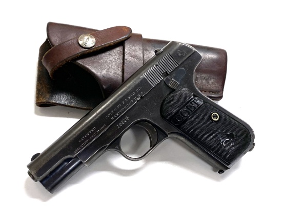 Rare 1 of 214 M.P.C. No. 187 Factory Stamped Police Colt M1908 Pocket Hammerless .380 AUTO Pistol