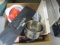 Kitchenware's-Stainless Steel Mixing Bowls, Grinder, Dish Drainer, Grill Set, etc.