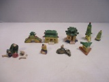 Hand Painted Miniature Asian Figurines