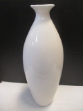 Tall White Ceramic Vase
