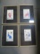Set Of 4 Framed And Matted 