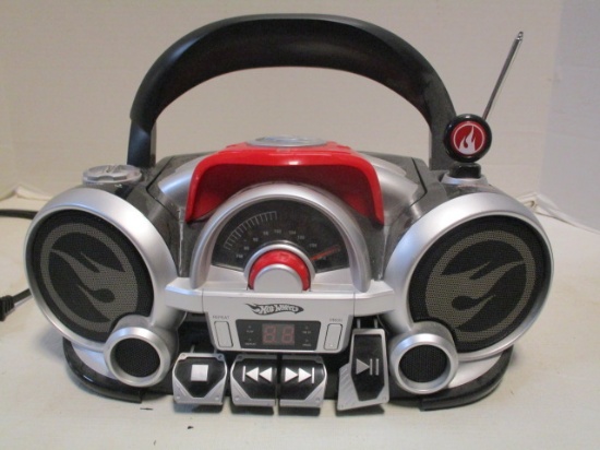 2008 Mattel Hot Wheels Portable Radio with CD Player