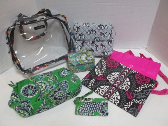 Vera Bradley Jewelry Case, Clear Bag, Makeup Bag, Lunch Bag and Envelope Clutch