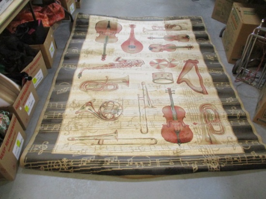 Musical Instrument Themed Area Rug