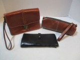 Three Patricia Nash Leather Handbag and Wallet