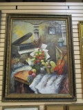 Nicely Framed Designer Oil On Canvas
