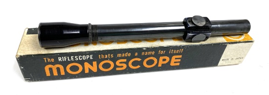 Vintage "The Texan" Tyler-Tex N-8 Scope in Japanese Monoscope Box for 4x32 No. 4420
