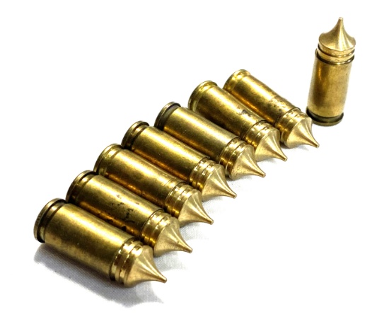 8 Rounds of Experimental South African "THV" High-Speed 9MM Ammunition