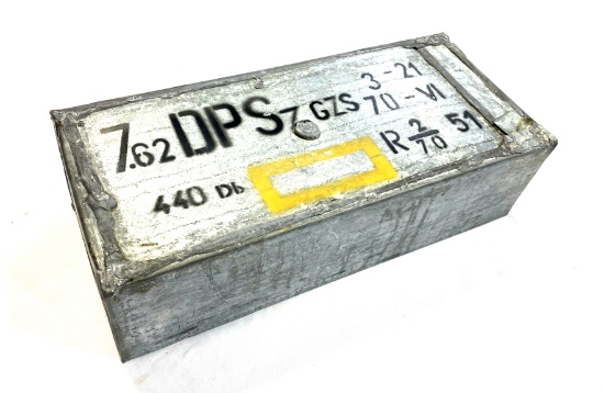 440 Rounds of WWII Hungarian 7.62x54r Long Range Heavy Ball Ammunition in Sealed Spam Can