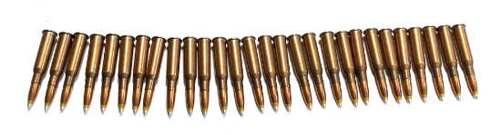 28 Rounds of Hungarian 7.62x54r Steel Core Heavy Ball Silver/Yellow Tip Ammunition