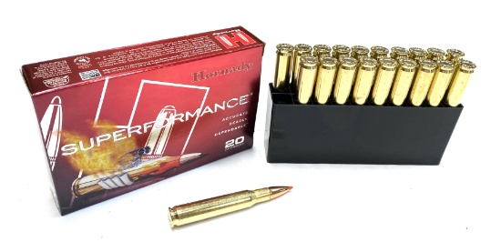 NIB 20rds. of .30-06 SPRG. - Hornady Superformance 150gr. SST Brass Ammunition