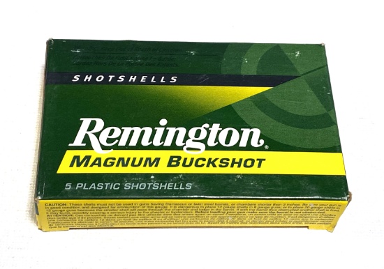 NIB 5 Shothells of 12 GA. 3" Buckshot - Remington Magnum 000 Buck Ammunition