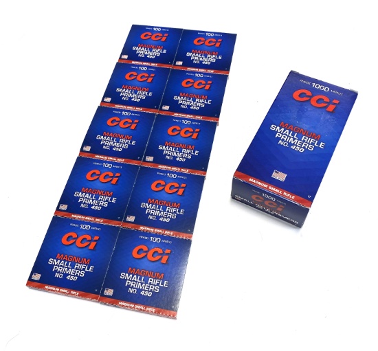 NIB 1000 qty. CCI Small Magnum Rifle No. 450