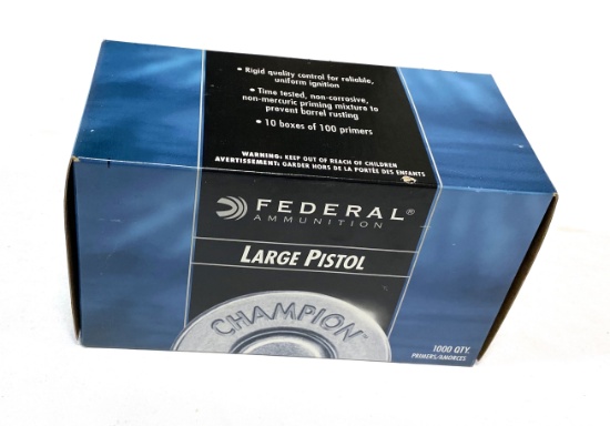 NIB 1000 qty. Federal Large Pistol Primers No. 150