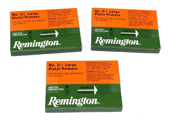 NIB 300 qty. Remington No. 2-1/2 Large Pistol Primers