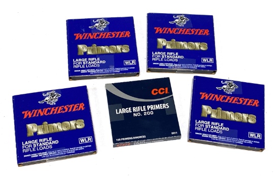 NIB 500 qty. Winchester/CCI Large Rifle Primers