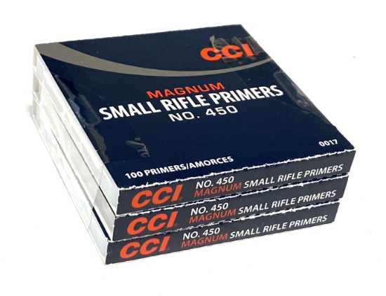 NIB 300 qty. CCI Small Magnum Rifle Primers No. 450